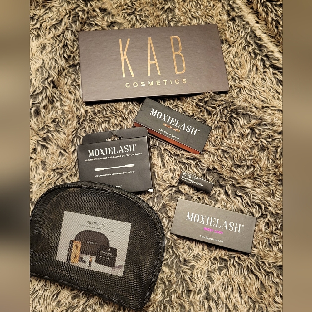 KAB Cosmetics and MoxieLash Set Lot Bundle Lash False
